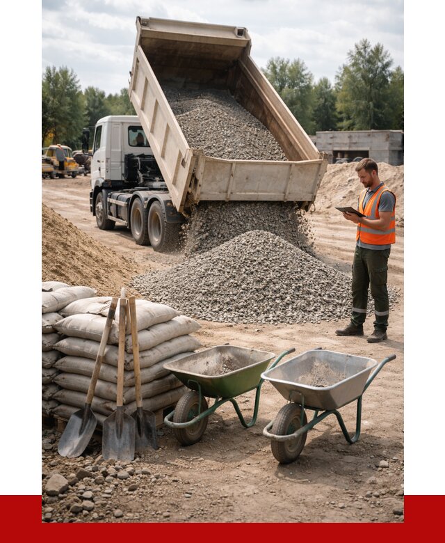 Доставка нерудных материалов в Полевском от 1232 руб. | ПРОНЕРУДПлв