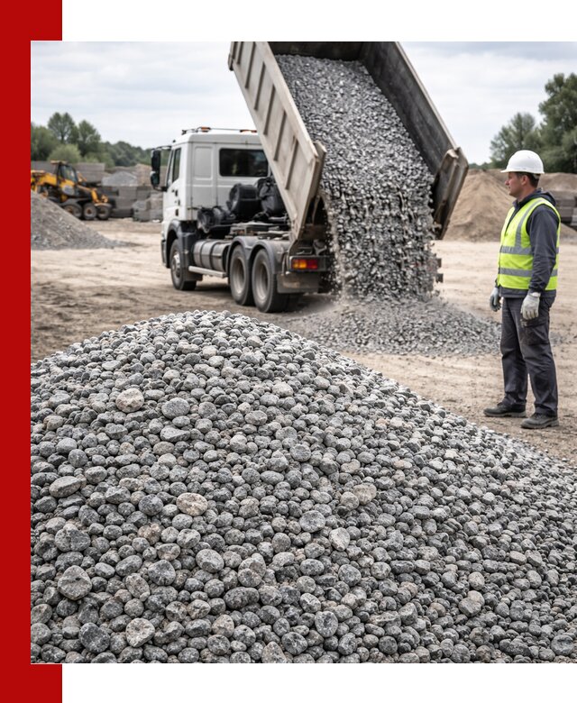 Доставка и продажа гранитного щебня фракции 5-20 в Полевском