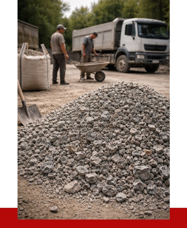 Гранитный щебень фракция 20-40 в Полевской от 3285 руб. ПРОНЕРУДПлв