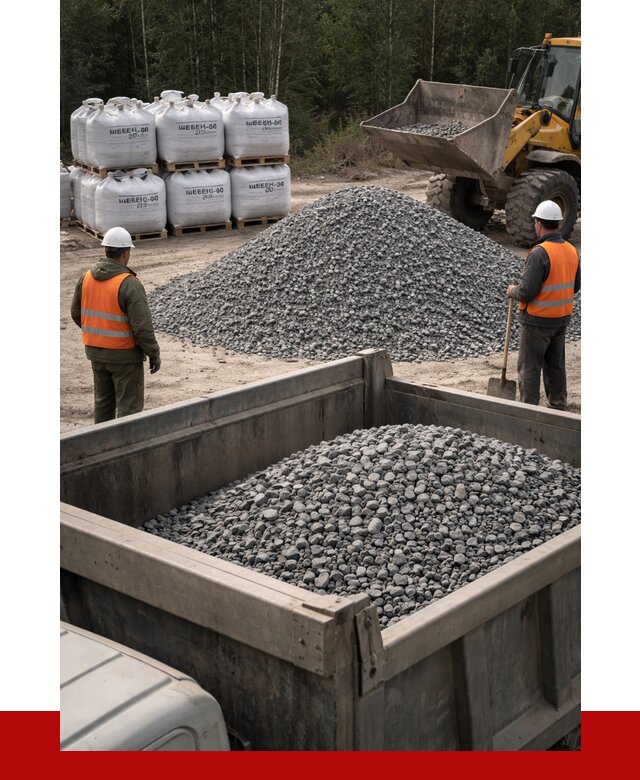 Щебень габбро диабаз 20-40 в Полевской от 3490 руб. | ПРОНЕРУДПлв