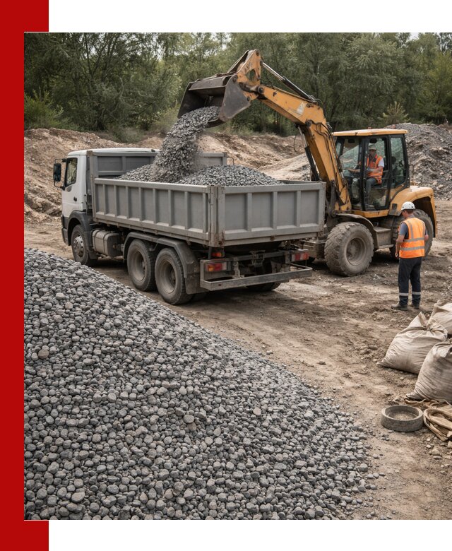 Доставка гравийного щебня в Полевском оптом и в розницу
