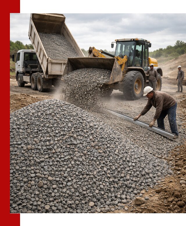 Гравийный щебень фракция 5-20 с доставкой в Полевском