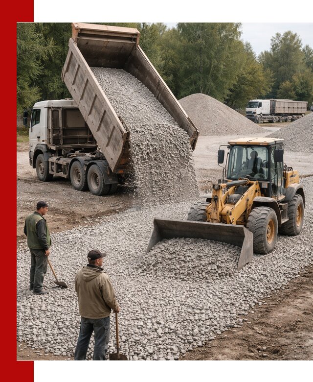 Купить гравийный щебень фракция 20-40 в Полевской с доставкой