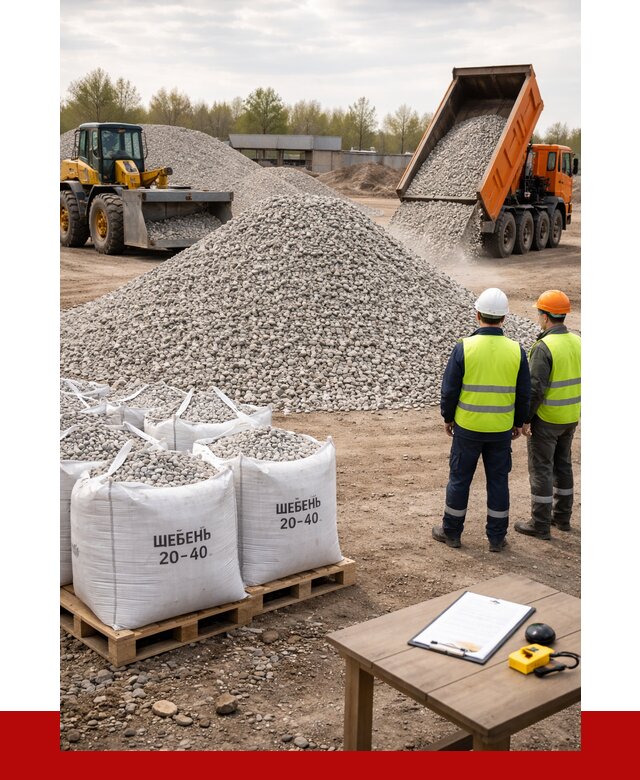 Известняковый щебень 20-40 в Полевском от 2156 р. ПРОНЕРУДПлв