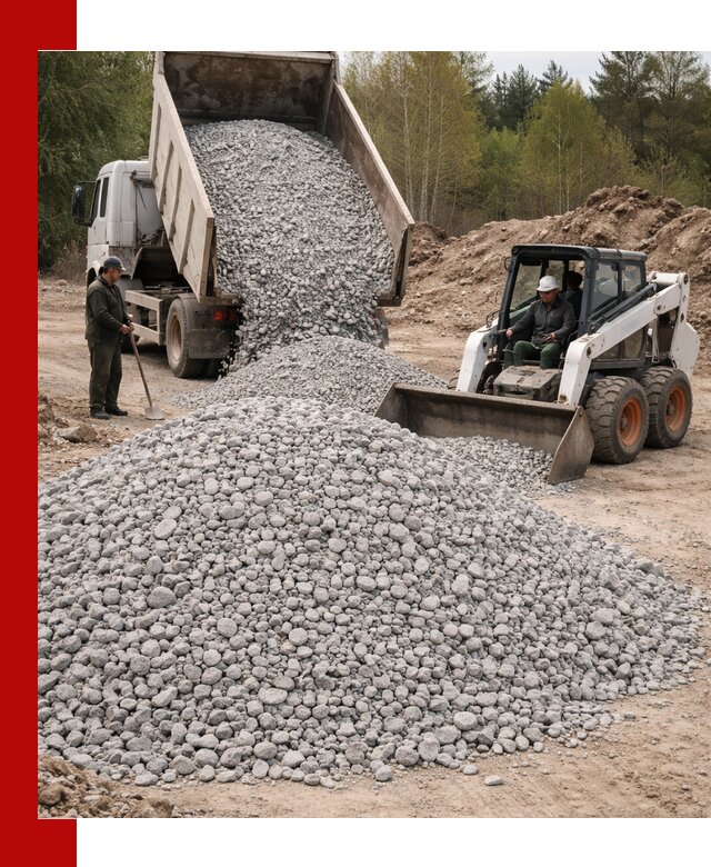 Доставка доломитового щебня в Полевском напрямую от карьера