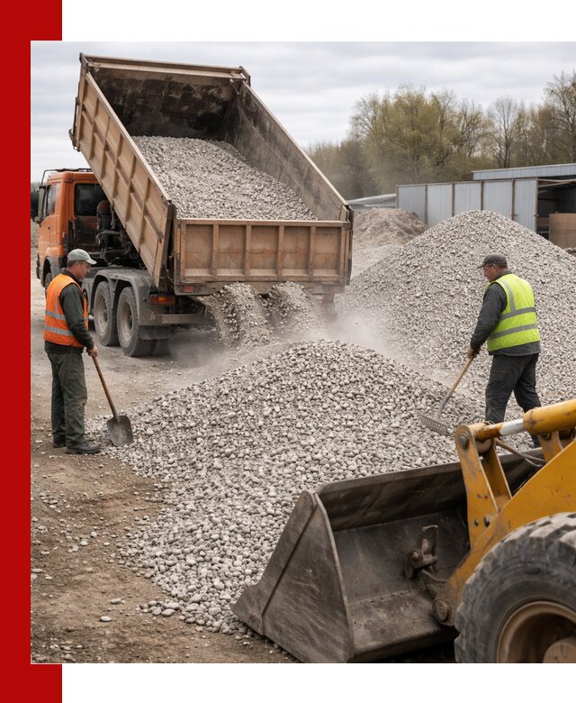 Доломитовый щебень фракции 5-20 с доставкой в Полевском
