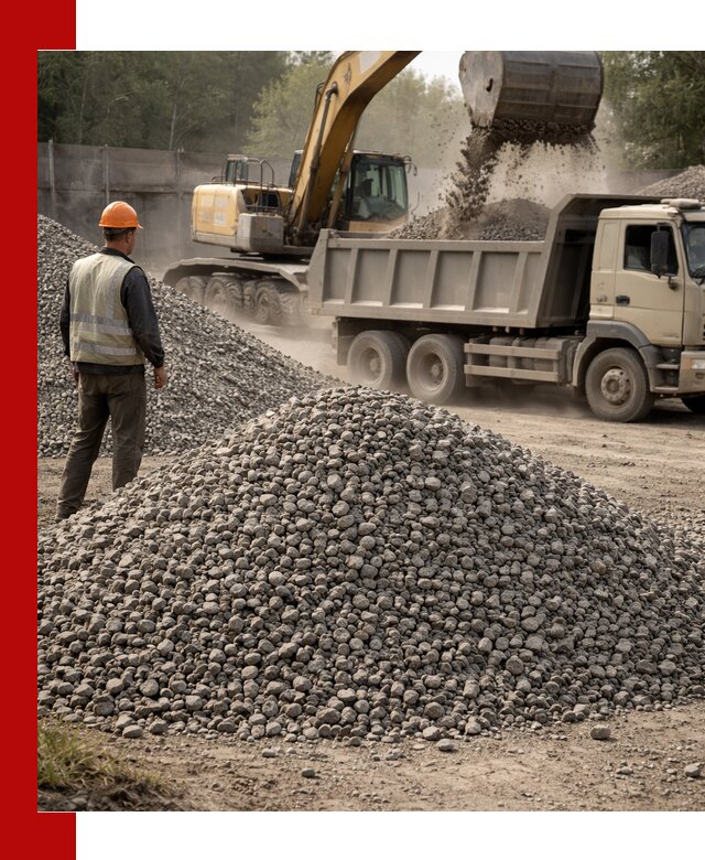 Шлаковый щебень фракция 5-20 с доставкой в Полевской
