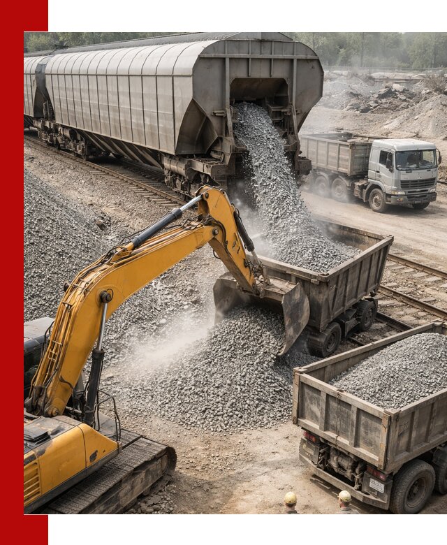 Доставка железнодорожного щебня в Полевском крупными партиями быстрого отгруза