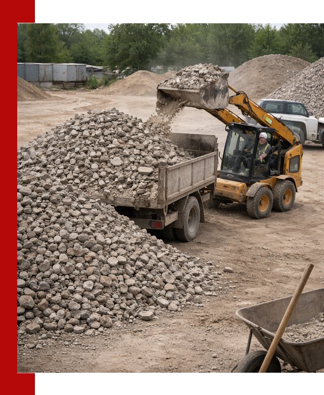 Доставка вторичного щебня в Полевском для строительных работ