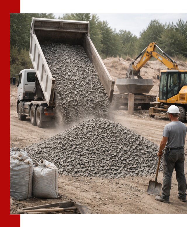 Доставка и продажа бетонного щебня в Полевском