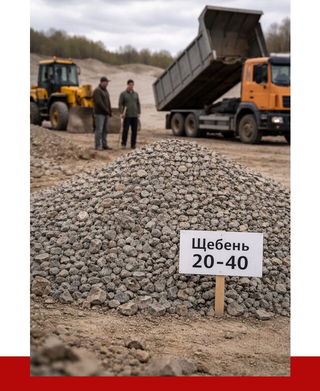 Бетонный щебень фракция 20-40 в Полевской от 2515 р. | ПРОНЕРУДПлв