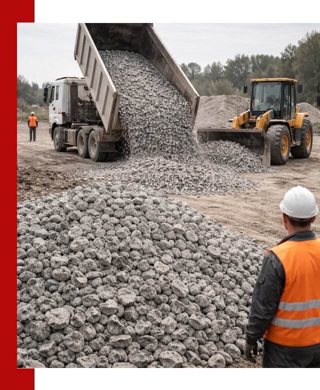 Доставка бетонного щебня фракции 20-40 в Полевской