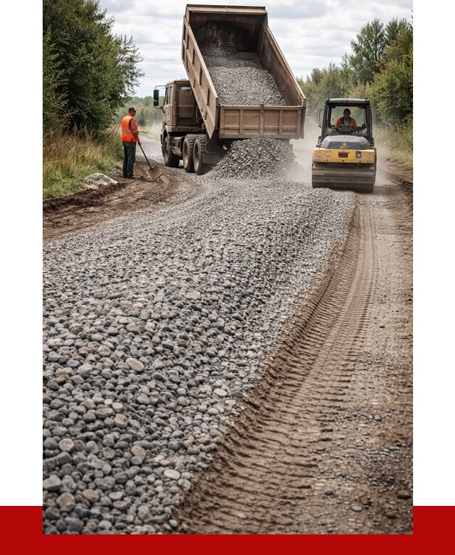 Щебень для отсыпки дороги в Полевском от 2772 р. ПРОНЕРУДПлв