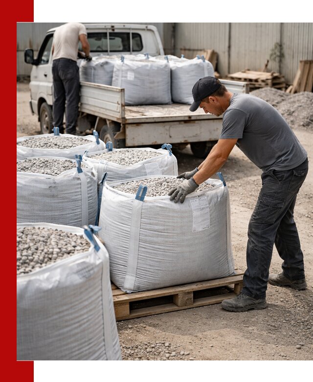 Доставка щебня в мешках по выгодным ценам в Полевском