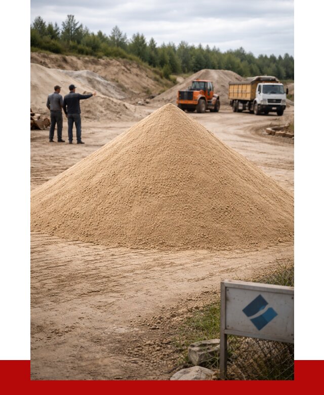 Карьерный песок навалом в Полевском от 1848 р. | ПРОНЕРУДПлв