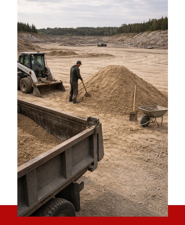 Карьерный песок среднезернистый в Полевской, от 2258 р. ПРОНЕРУДПлв