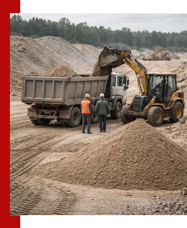 Карьерный среднезернистый песок с доставкой в Полевской