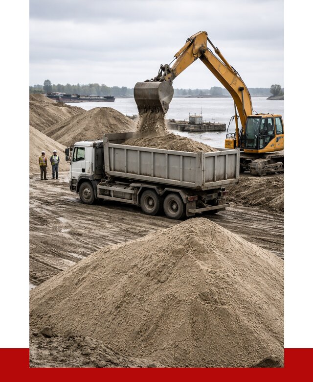 Купить речной песок навалом в Полевском от 1848 р., ПРОНЕРУДПлв