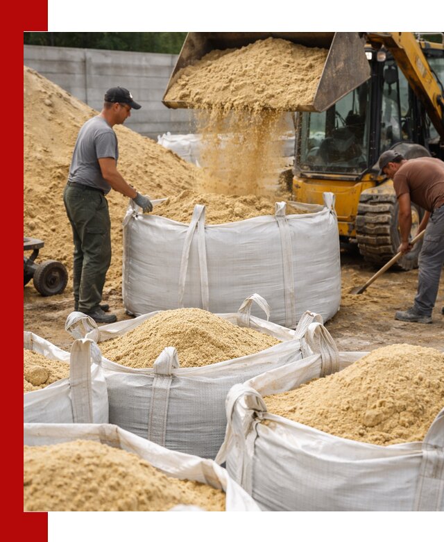 Поставка качественного песка для кладки в Полевском