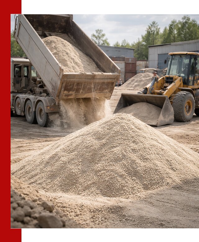 Кварцевый песок с доставкой в Полевской для строительных работ