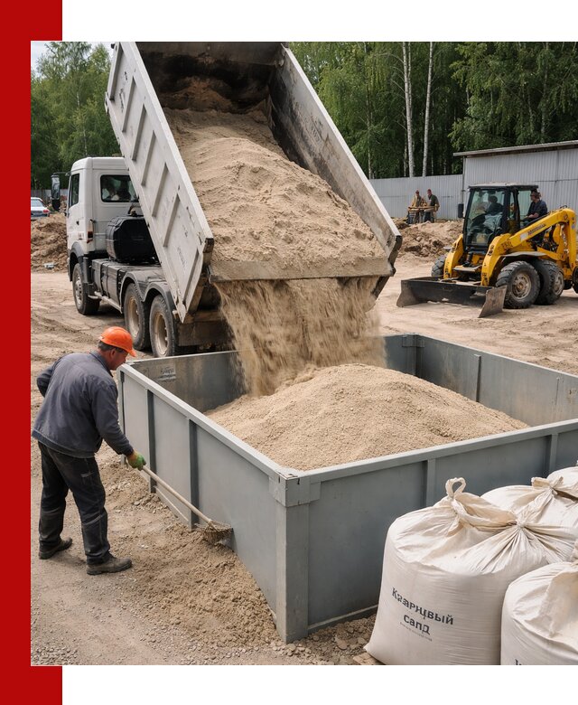 Кварцевый песок для фильтра в Полевском — доставка и качество