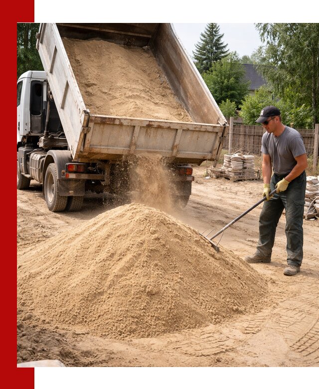 Доставка сухого песка самосвалами в Полевском