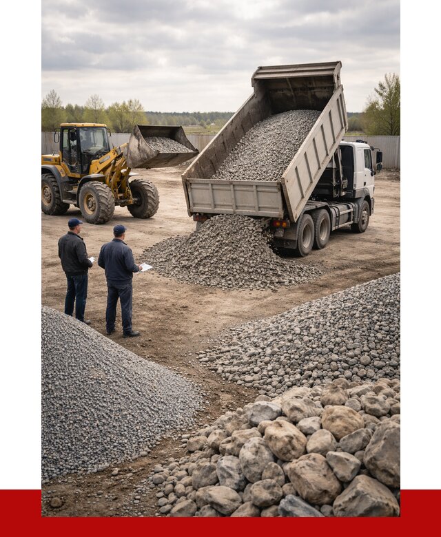 Гравий и камень с доставкой в Полевском от 4311 р. - ПРОНЕРУДПлв