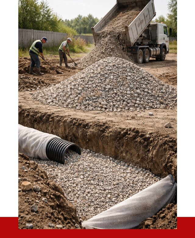 Гравий для дренажа в Полевском от 2258 р., доставка ПРОНЕРУДПлв