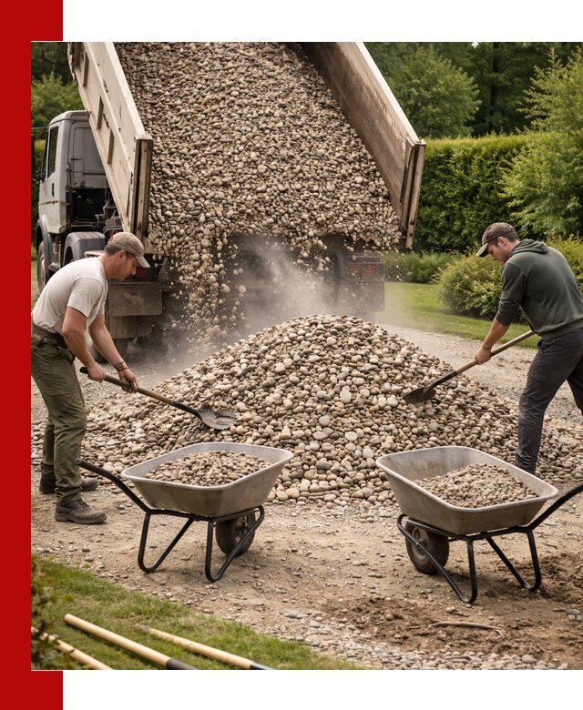 Доставка и продажа декоративной гальки в Полевском