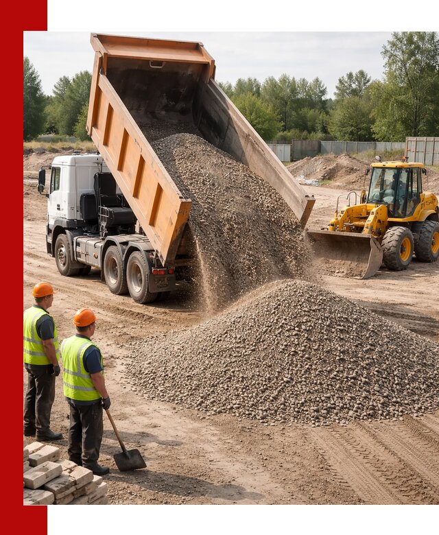 Доставка щебёночно-песчаной смеси ЩПС С7 в Полевском