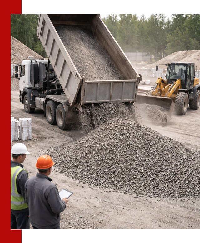 Доставка и продажа гранитного отсева 0-10 в Полевском