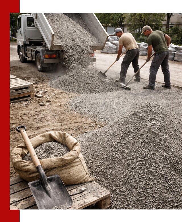 Отсев для тротуарной плитки в Полевском — доставка и укладка