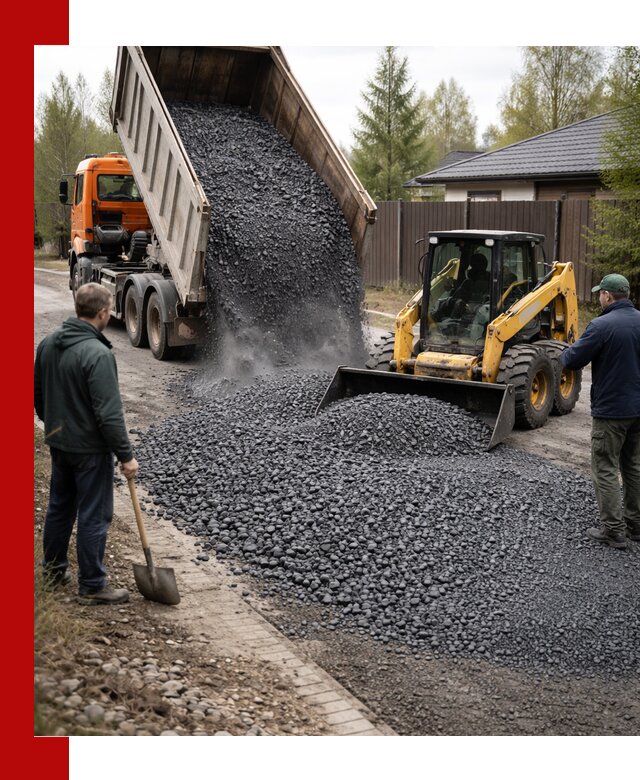 Крошка габбро с доставкой в Полевском для строительных работ