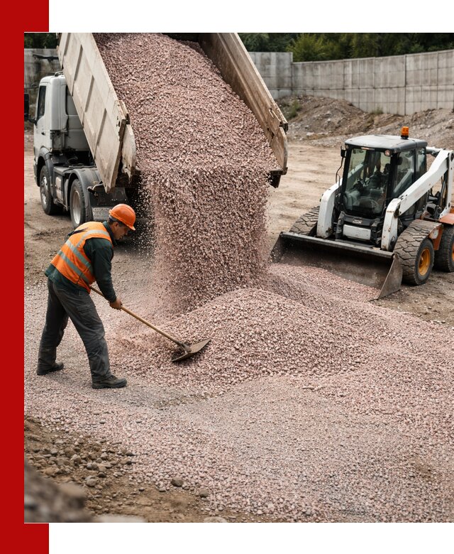 Крошка розовый гранит с доставкой в Полевском от производителя