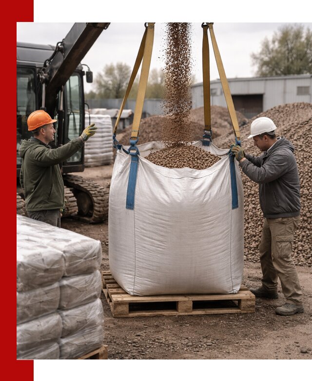 Керамзит в биг-бегах с доставкой в Полевском