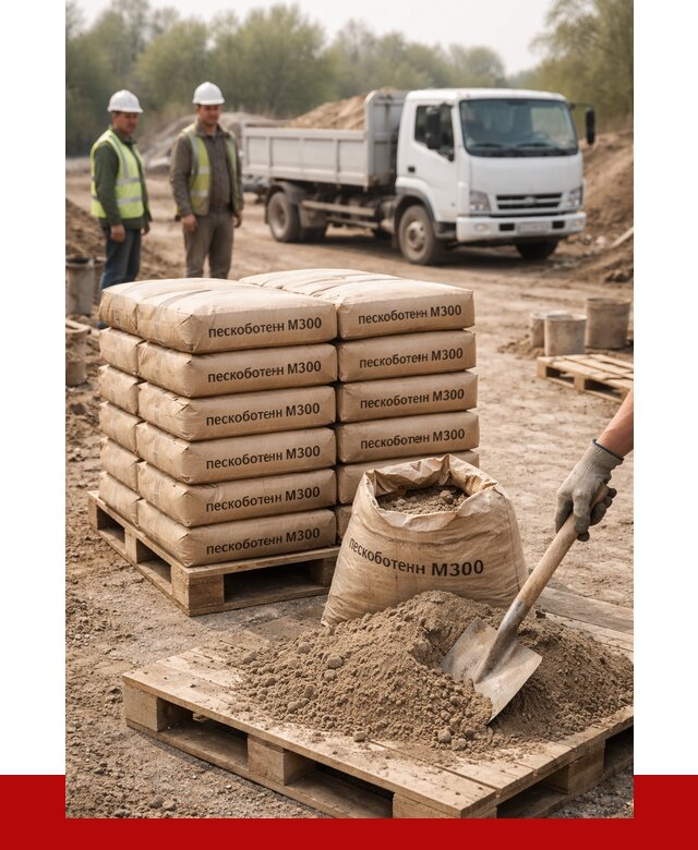 Пескобетон М300 в Полевском с доставкой от 4773 р. за куб | ПРОНЕРУДПлв