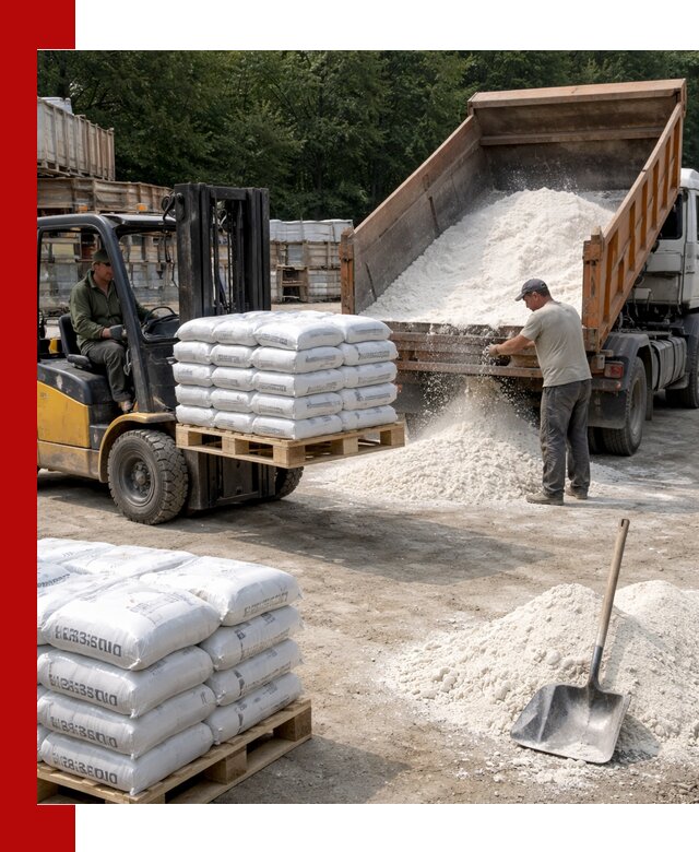 Доставка строительной извести оптом и в розницу в Полевской