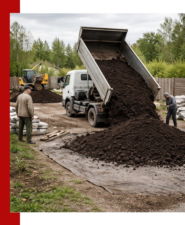 Доставка качественного почвогрунта в Полевском оптом и в розницу