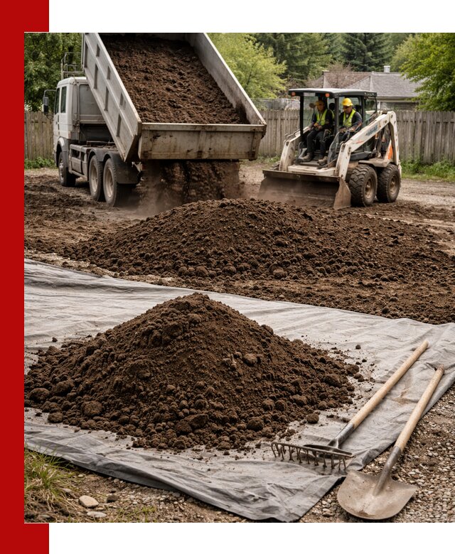 Грунт для отсыпки участка с доставкой в Полевском