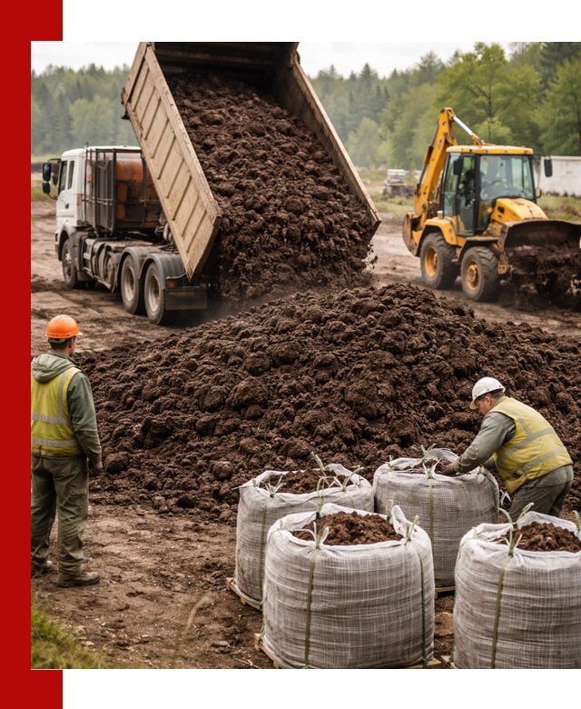 Доставка нейтрального торфа в Полевском оптом и в розницу