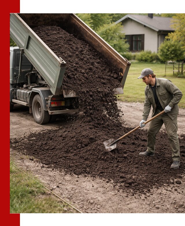 Чернозем для газона с доставкой в Полевском быстро и качественно