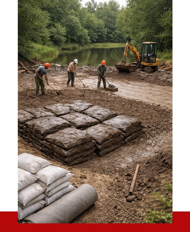 Купить глину для пруда в Полевском от 4619 р. с доставкой | ПРОНЕРУДПлв
