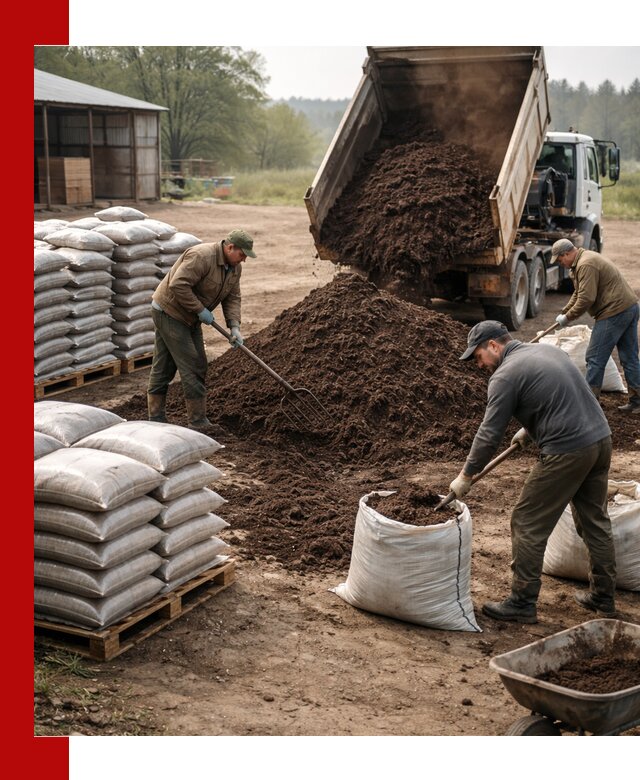 Доставка компоста оптом и в розницу в Полевском