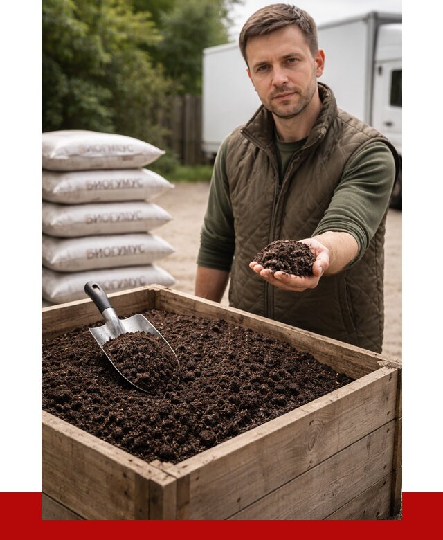 Купить биогумус в Полевском с доставкой от 8725 р. за куб | ПРОНЕРУДПлв