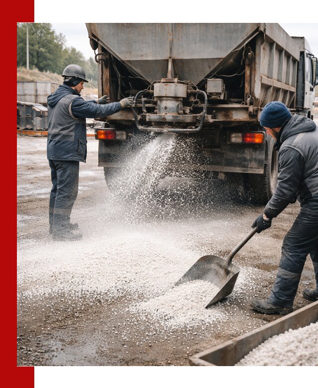 Доставка и продажа хлористого кальция в Полевском