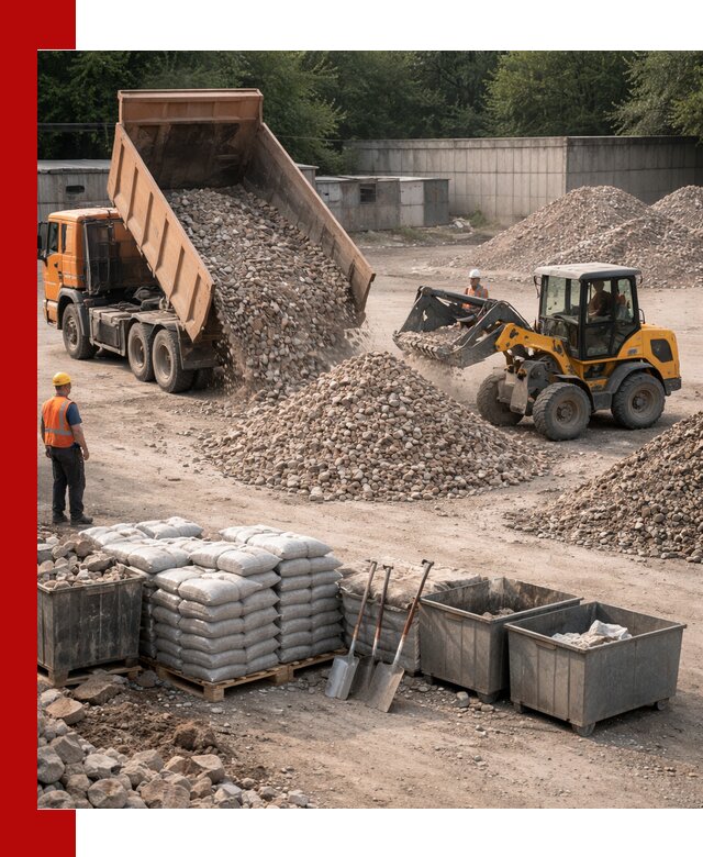 Вторичные материалы для отсыпки в Полевском — поставка и доставка