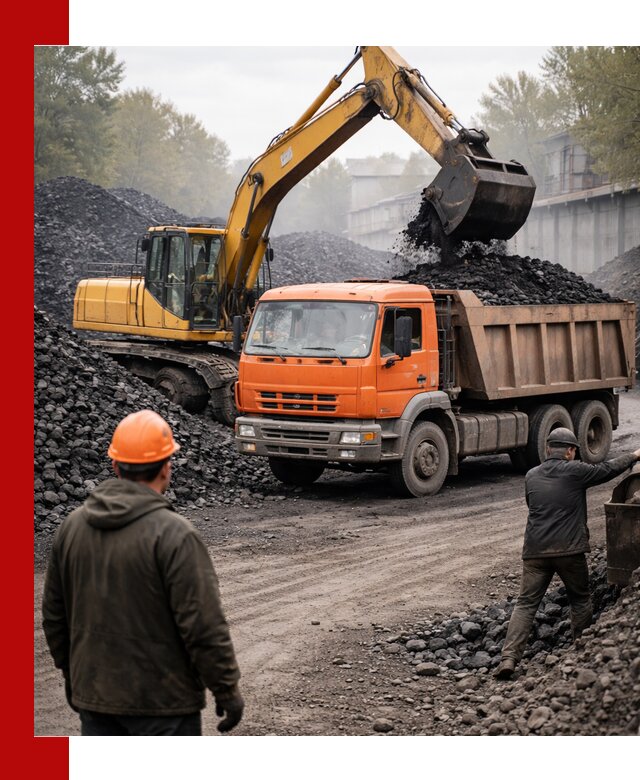 Доставка угля автотранспортом в Полевском быстро и выгодно
