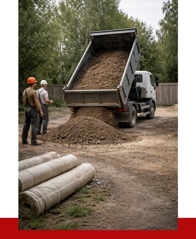 Доставка сыпучих материалов самосвалом в [cvi] от 4311 р. | ПРОНЕРУДПлв