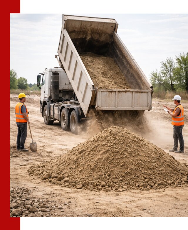 Доставка самосвалом 15 кубов в Полевском за город и по городу