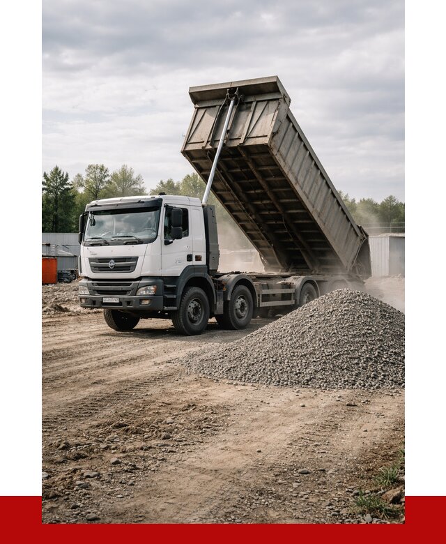 Доставка самосвалом 40 кубов в Полевском от 9239 р. | ПРОНЕРУДПлв